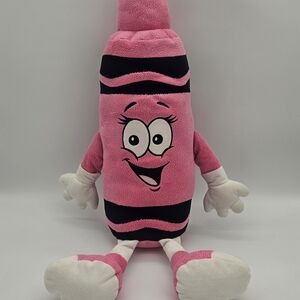 Pink and Black Crayon Plush Toy Razzle Dazzle Rose